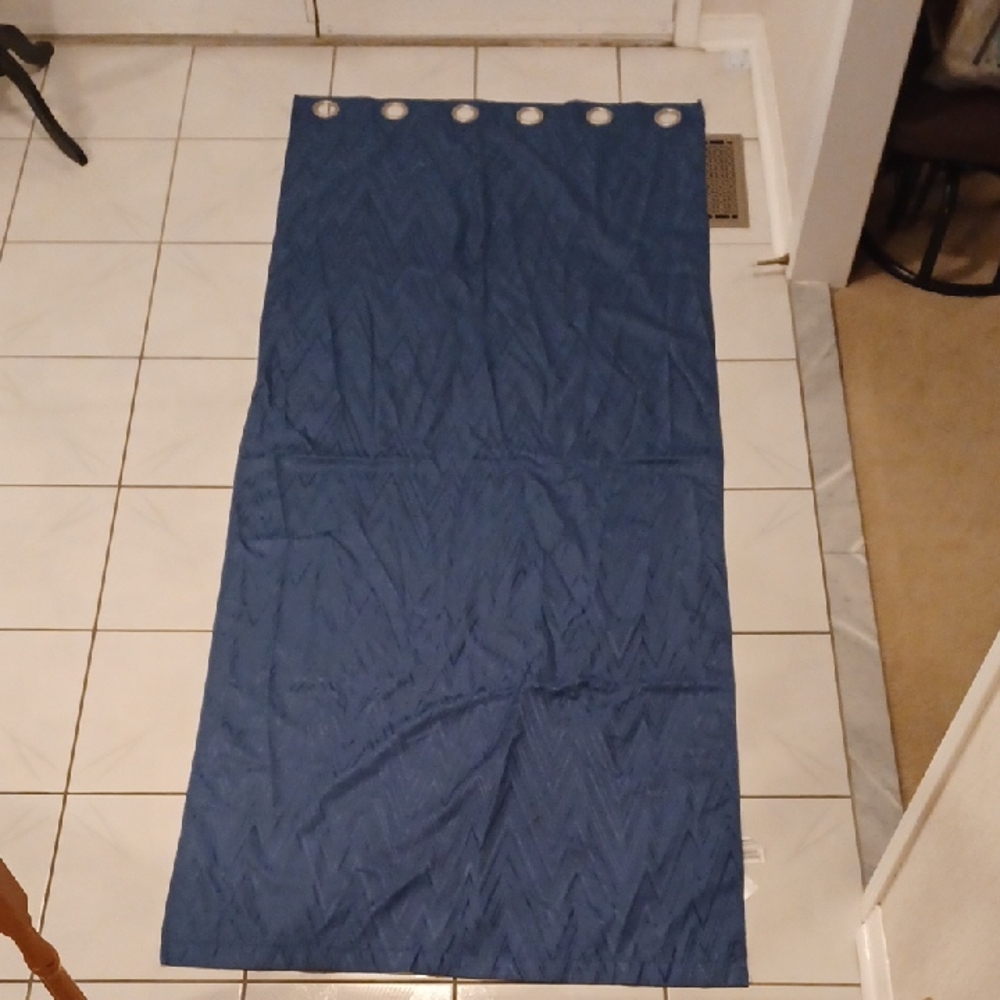 4/$60 Blue Black-Out Curtain with Grommets